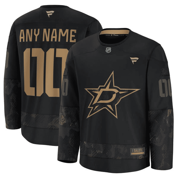 Teams Fans Shop Dallas Stars Fanatics Military Practice Jersey Black