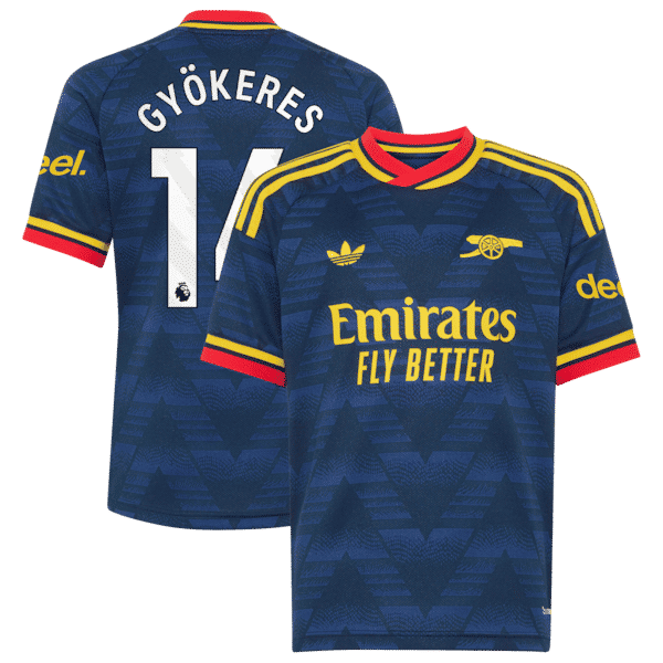 Viktor Gyökeres Arsenal Official-Adidas Youth 2026/27 Away Replica Jersey - Navy