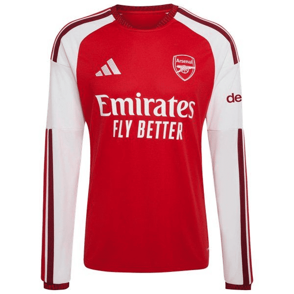 Viktor Gyökeres Arsenal Official-Adidas 2026/27 Home Replica Long Sleeve Jersey - Red