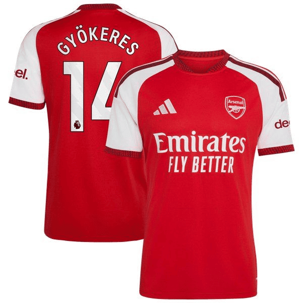 Viktor Gyökeres Arsenal Official-Adidas 2026/27 Home Replica Jersey - Red