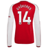 Viktor Gyökeres Arsenal Official-Adidas 2026/27 Home Replica Long Sleeve Jersey - Red