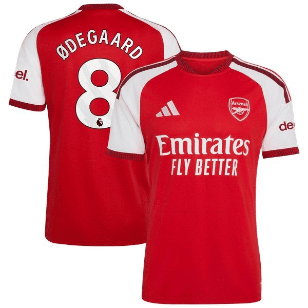 Martin Ødegaard Arsenal Official-Adidas 2026/27 Home Replica Jersey - Red