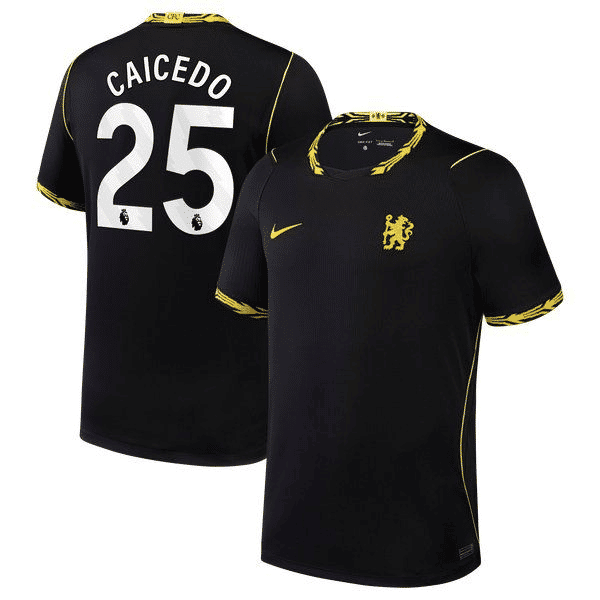Moisés Caicedo Chelsea Official-Nike 2026/27 Away Stadium Replica Jersey - Black