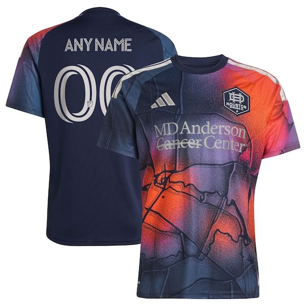 Official-Adidas Houston Dynamo FC 2026 Mission Control Replica Custom Jersey Blue