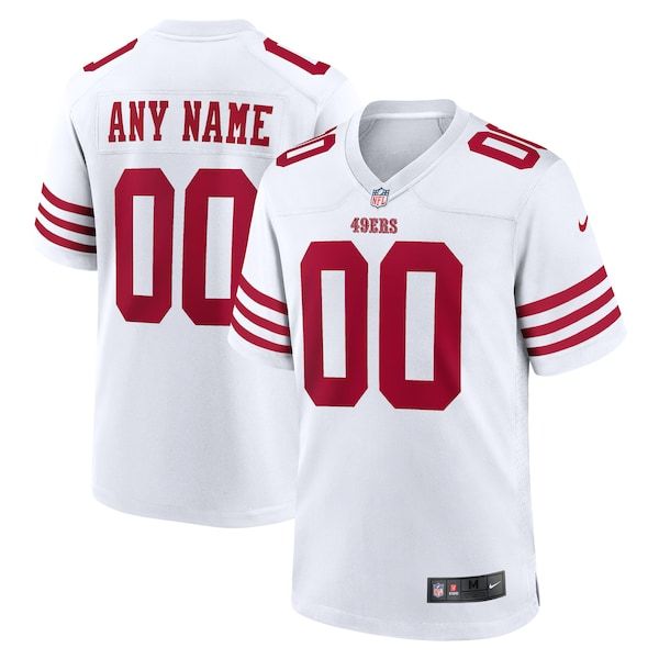 Official-nike San Francisco 49ers Custom Game Jersey White