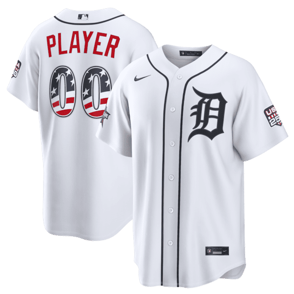 Official-Nike Detroit Tigers 2026 All-Star Game Stars & Stripes Stadium Jersey White