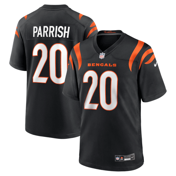 Official-Nike Lemar Parrish Cincinnati Bengals Team Retired Game Jersey Black