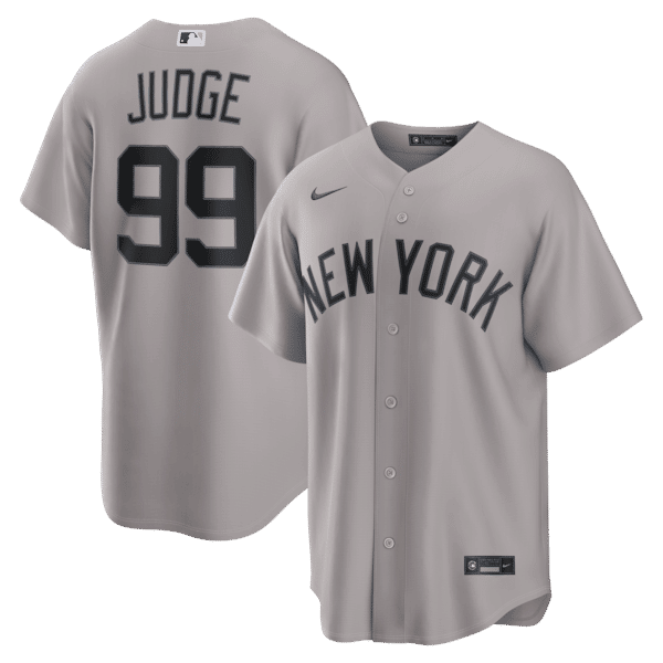 Official-Nike Aaron Judge New York Yankees Road Replica Jersey Gray