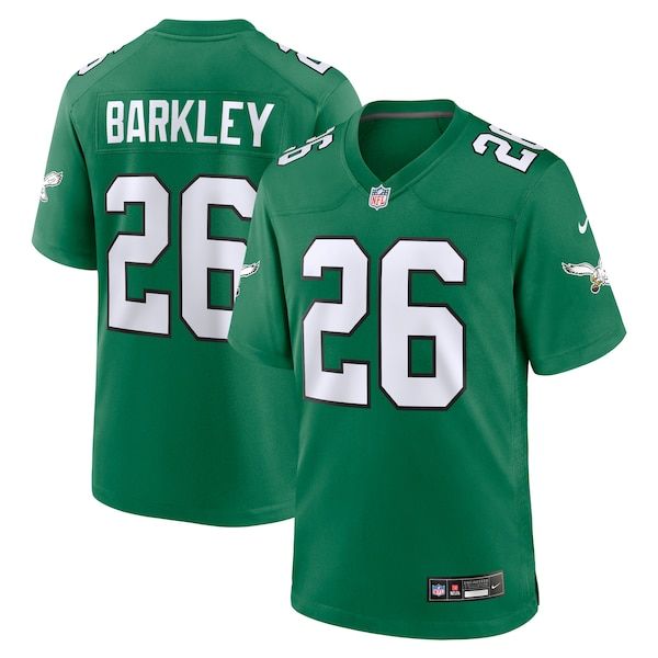 Official-nike Saquon Barkley Philadelphia Eagles Alternate Game Jersey Kelly Green