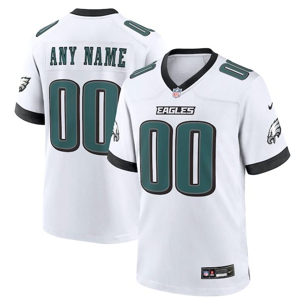 Official-nike Philadelphia Eagles Custom Game Jersey White