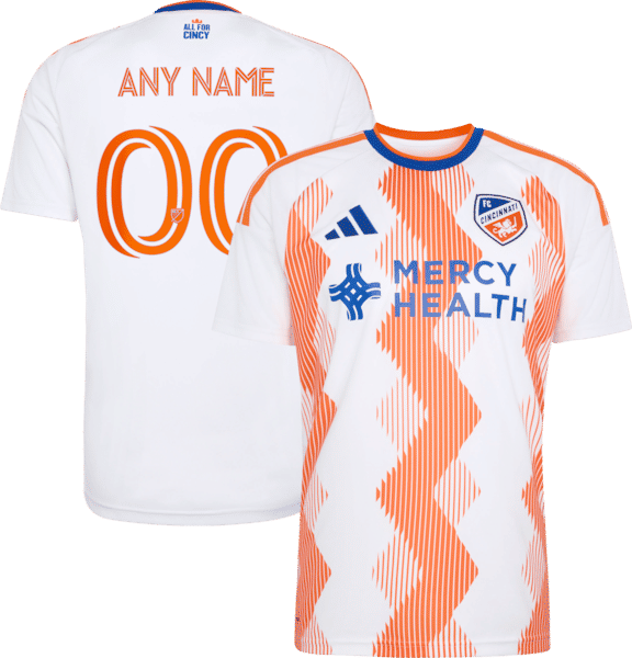 Official-Adidas FC Cincinnati 2026 The Seven Hills Kit Replica Custom Jersey White