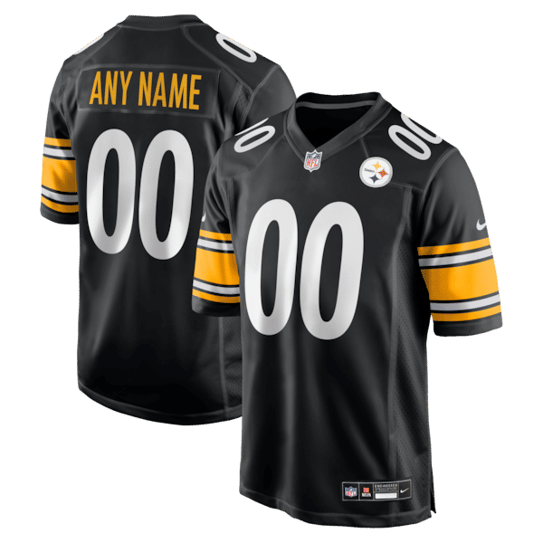 Official-nike Pittsburgh Steelers Custom Game Jersey Black