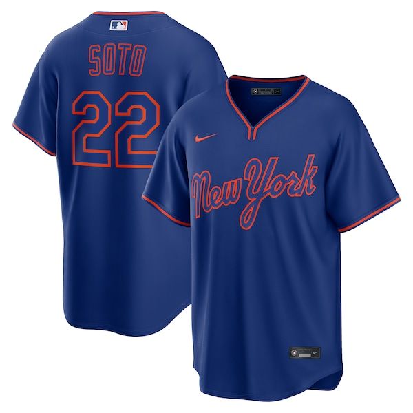 Official-Nike Juan Soto New York Mets Alternate Replica Jersey Royal