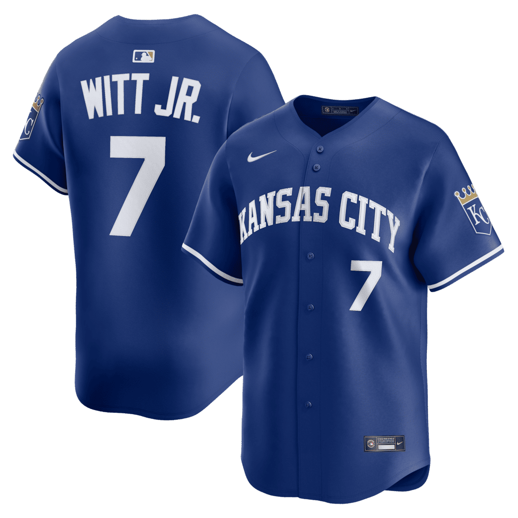 Official-Nike Bobby Witt Jr. Kansas City Royals Alternate 2 Limited Player Jersey Royal