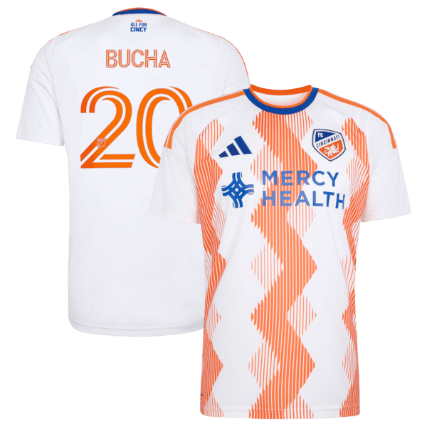 Official-Adidas Pavel Bucha FC Cincinnati 2026 The Seven Hills Kit Replica Jersey White