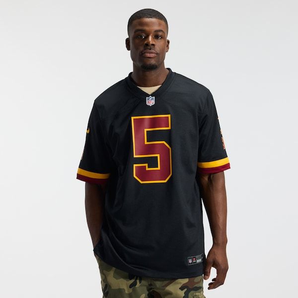 Official-nike Washington Commanders Jayden Daniels Alternate Game Jersey Black