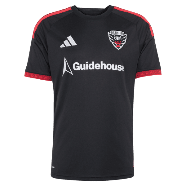 Official-Adidas Lucas Bartlett D.C. United 2026 Black-and-Red Kit Replica Jersey Black