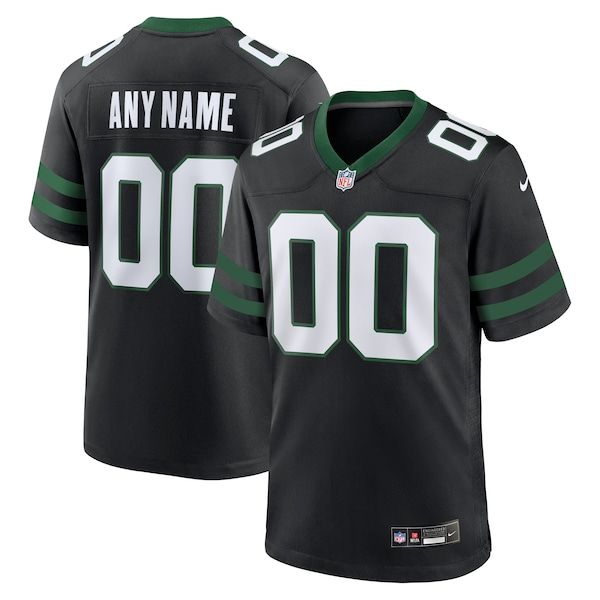 Official-nike New York Jets Alternate Custom Game Jersey Legacy Black