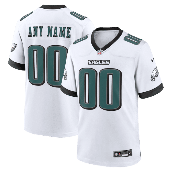 Official-nike Philadelphia Eagles Custom Game Jersey White