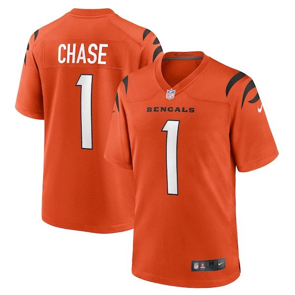 Official-Nike Ja'Marr Chase Cincinnati Bengals Alternate Game Jersey Orange