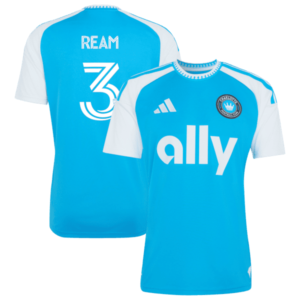 Official-Adidas Tim Ream Charlotte FC 2026 Carolina Kit Crowns Up Replica Jersey Blue