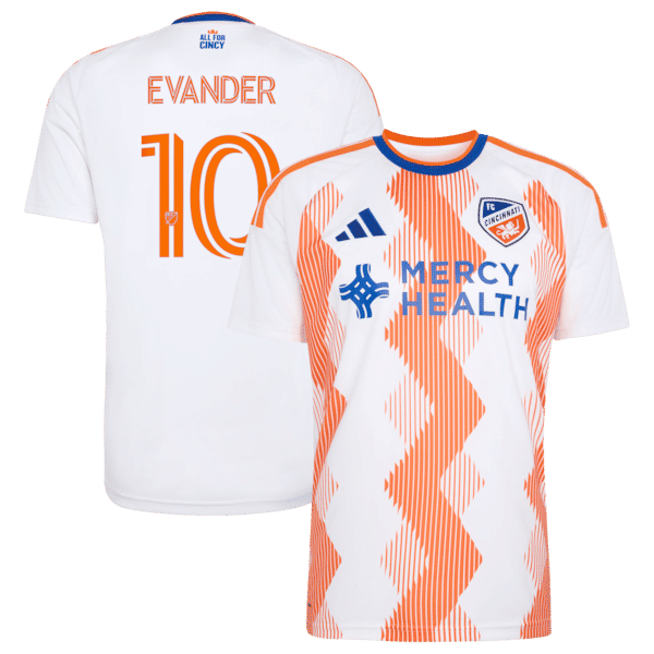 Official-Adidas Evander Da Silva Ferreira FC Cincinnati 2026 The Seven Hills Kit Replica Jersey White