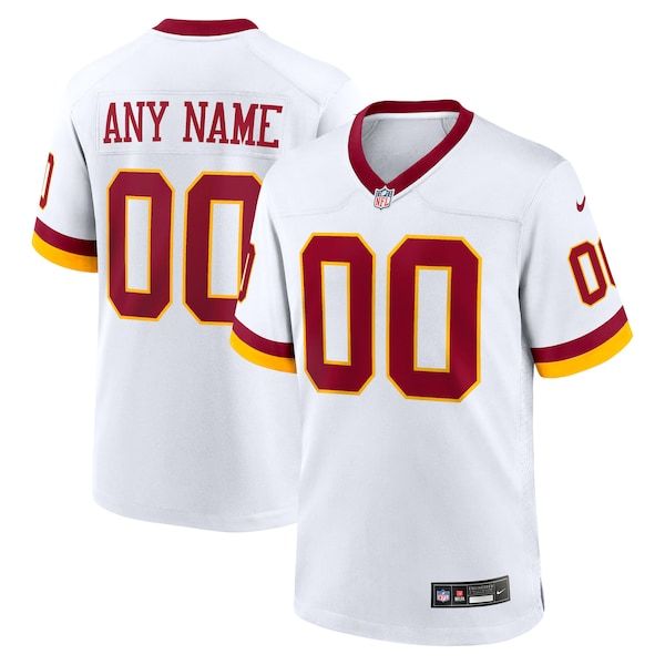 Official-nike Washington Commanders Custom Game Jersey White