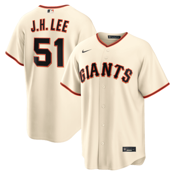 Official-Nike Jung Hoo Lee San Francisco Giants Home Replica Jersey Cream
