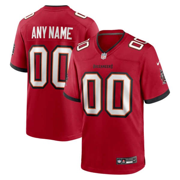 Official-nike Tampa Bay Buccaneers Custom Game Jersey Red
