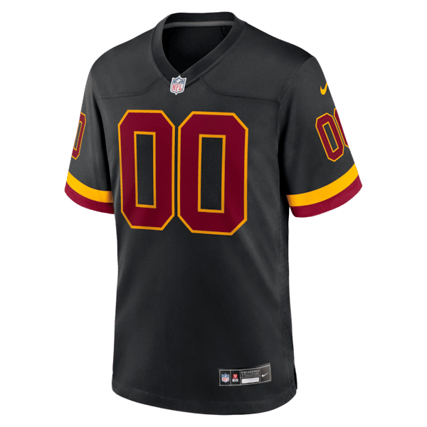 Official-nike Washington Commanders Hail Raiser Alternate Custom Game Jersey Black