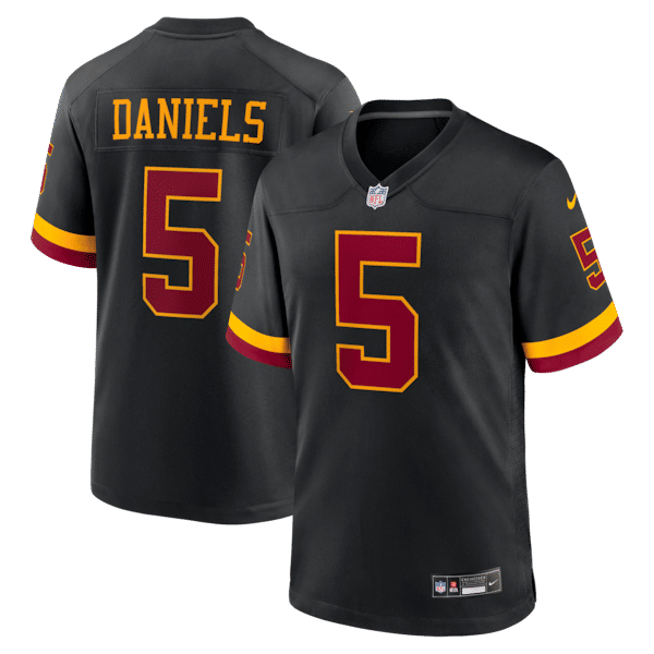 Official-nike Washington Commanders Jayden Daniels Alternate Game Jersey Black