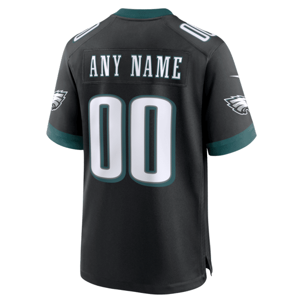 Official-nike Philadelphia Eagles Alternate Custom Game Jersey Black