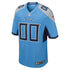 Official-nike Tennessee Titans Alternate Custom Game Jersey Light Blue