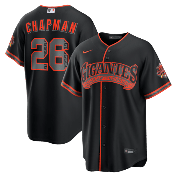Official-Nike Matt Chapman San Francisco Giants Alternate Stadium Jersey Black