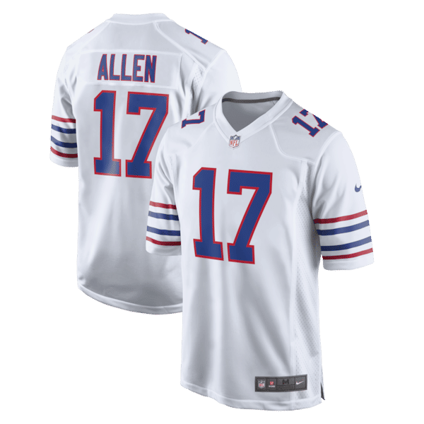 Official-Nike Josh Allen Buffalo Bills Alternate Game Jersey White