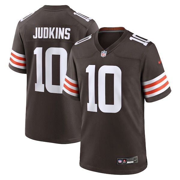 Official-Nike Quinshon Judkins Cleveland Browns 2025 NFL Draft Game Jersey Brown