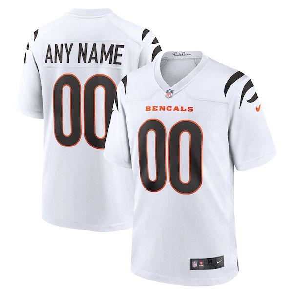 Official-Nike Cincinnati Bengals Custom Game Jersey White