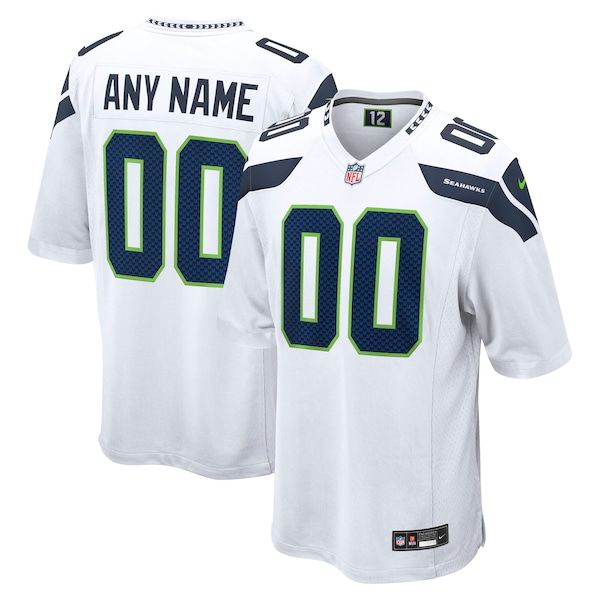 Official-nike Seattle Seahawks Custom Game Jersey White
