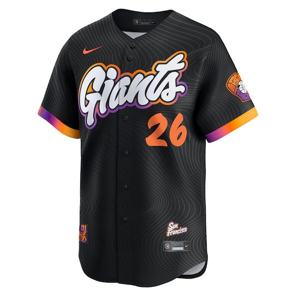 Official-Nike Matt Chapman San Francisco Giants 2025 City Connect Limited Jersey Anthracite