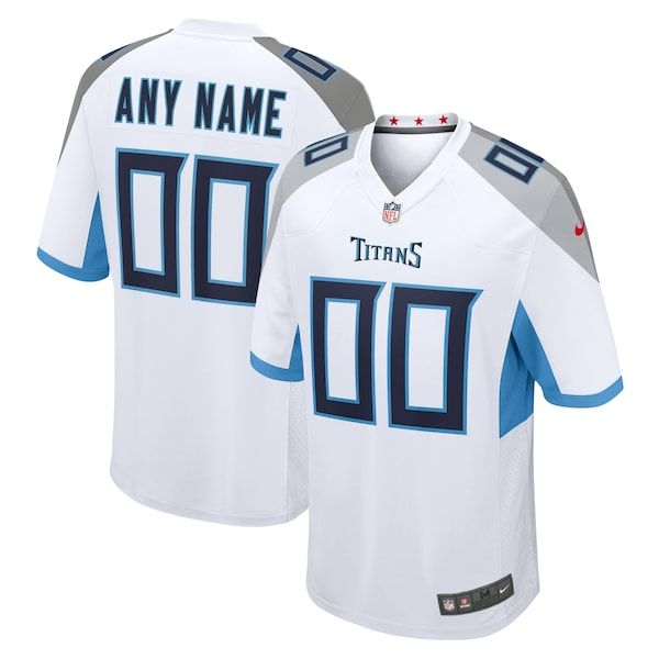 Official-nike Tennessee Titans Custom Game Jersey White