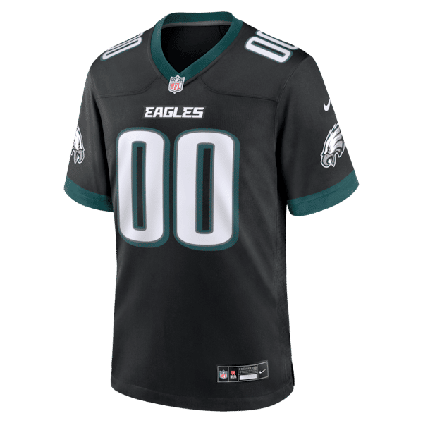 Official-nike Philadelphia Eagles Alternate Custom Game Jersey Black