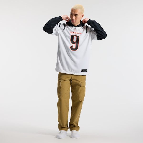 Official-Nike Joe Burrow Cincinnati Bengals Game Jersey White