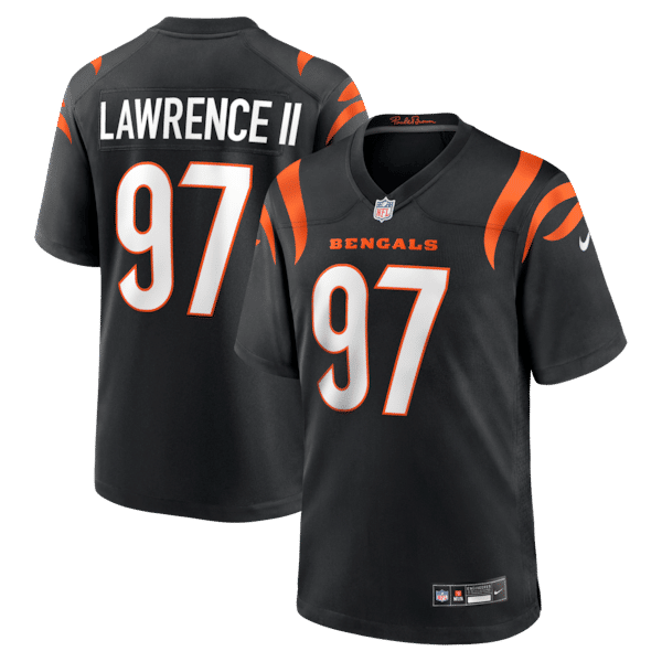 Official-Nike Dexter Lawrence II Cincinnati Bengals Game Jersey Black