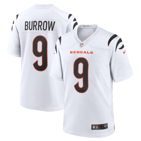 Official-Nike Joe Burrow Cincinnati Bengals Game Jersey White