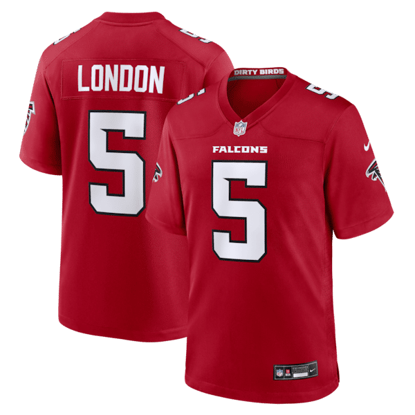 Official-Nike Drake London Atlanta Falcons Game Jersey Red
