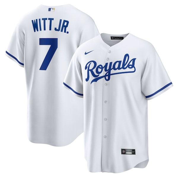 Official-Nike Bobby Witt Jr. Kansas City Royals Home Replica Player Jersey White