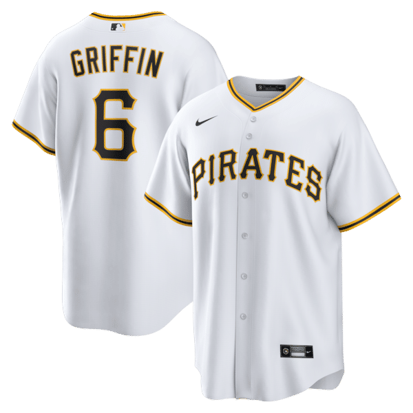 Official-Nike Konnor Griffin Pittsburgh Pirates Home Replica Jersey White