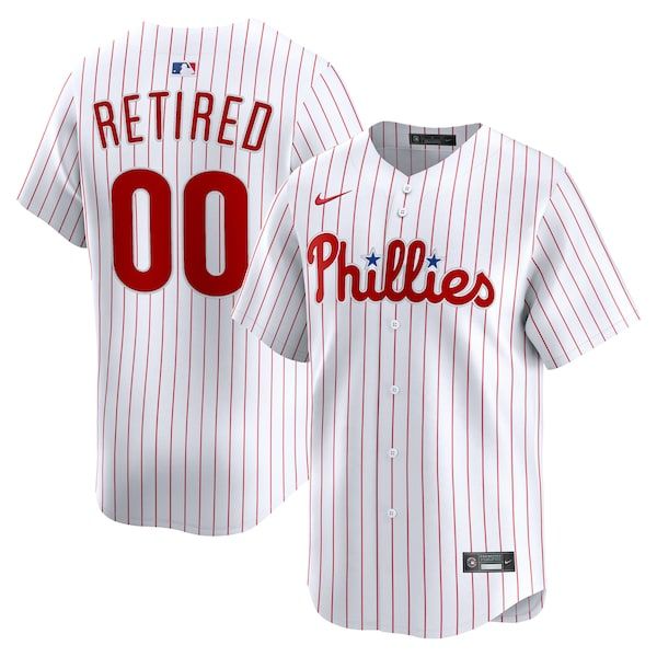 Official-Nike Philadelphia Phillies Home Limited Pick-A-Player Retired Roster Jersey White