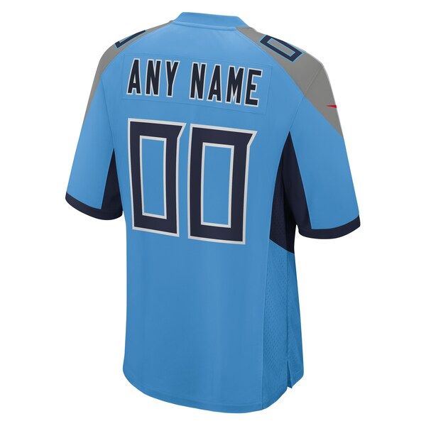 Official-nike Tennessee Titans Alternate Custom Game Jersey Light Blue