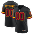 Official-nike Washington Commanders Hail Raiser Alternate Custom Game Jersey Black